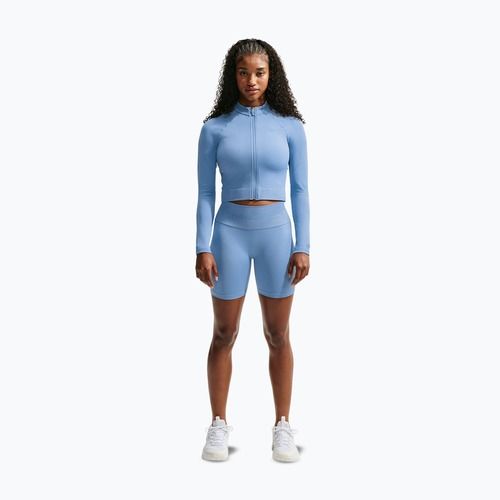 Bluză de antrenament pentru femei Nike Pro Seamless work blue