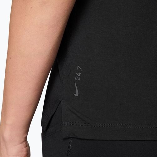 Tricou de antrenament pentru femei Nike 24.7 ImpossiblySoft Light black/dark smoke grey