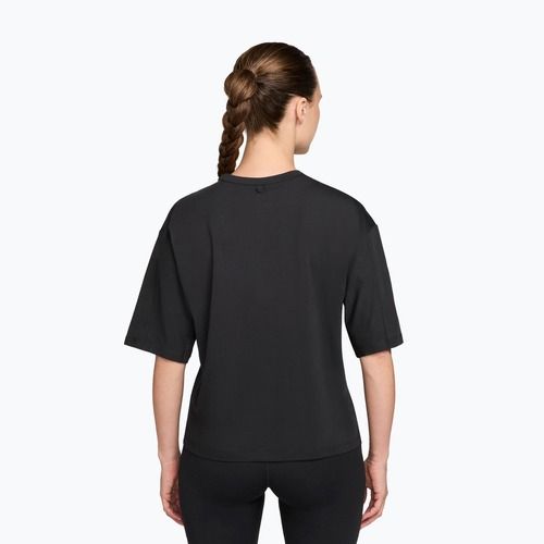 Tricou de antrenament pentru femei Nike 24.7 ImpossiblySoft Light black/dark smoke grey