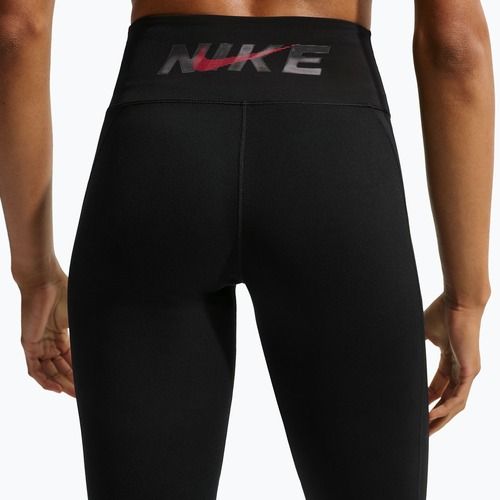 Colanți pentru femei Nike One black/black/university red/white