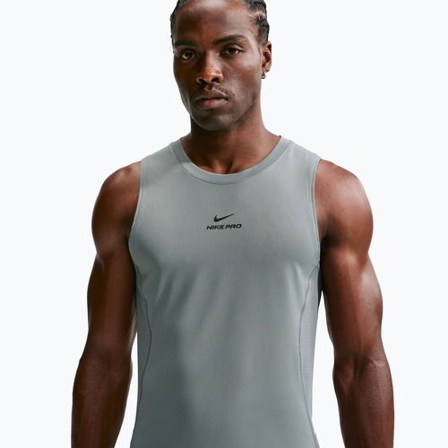 Tricou de antrenament bărbați Nike Pro smoke grey/black