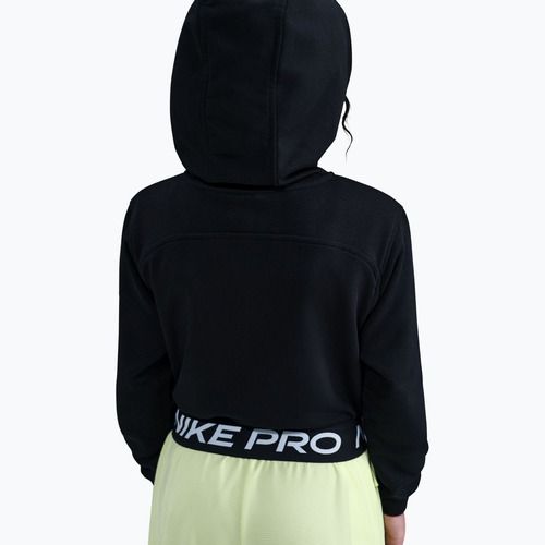 Bluză pentru copii Nike Pro Fleece black/black/black/white