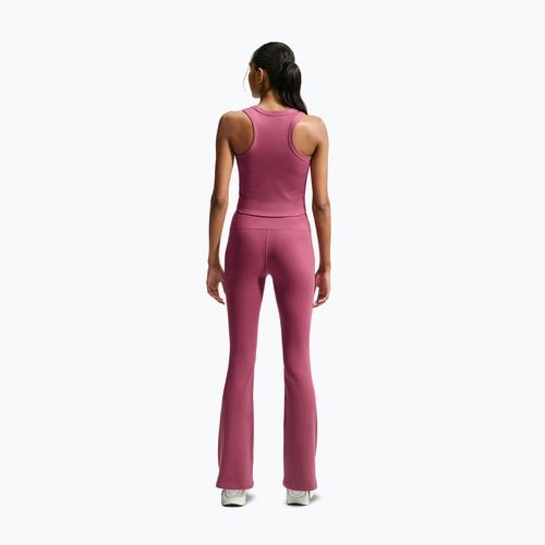 Colanți de damă Nike One High Waisted Flared pink smoke/white