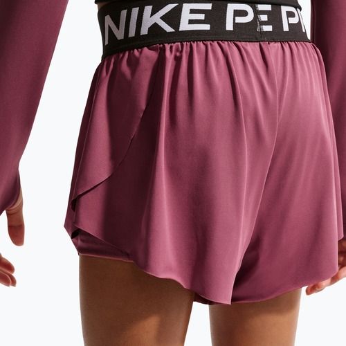 Pantaloni scurți pentru copii Nike Pro pink smoke/black/white