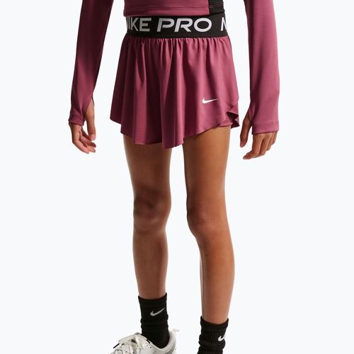 Pantaloni scurți pentru copii Nike Pro pink smoke/black/white
