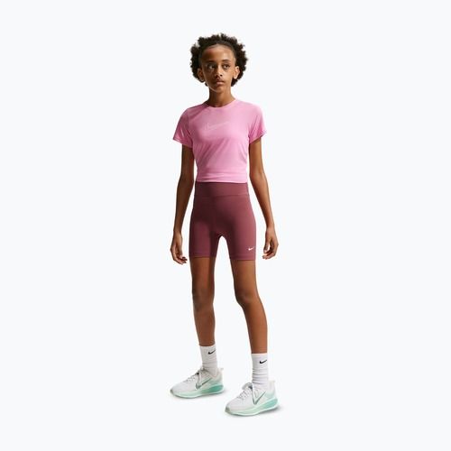 Pantaloni scurți pentru copii Nike One pink smoke/white