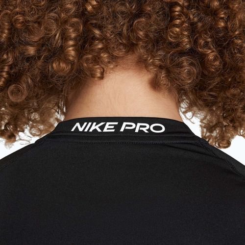 Longsleeve pentru copii Nike Pro Dri-Fit black/white