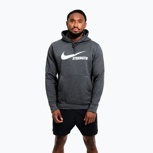 Bluză pentru bărbați Nike Strength Hoodie charcoal/white
