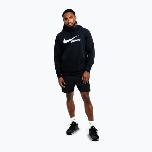 Bluză pentru bărbați Nike Strength Hoodie black/white