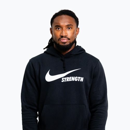 Bluză pentru bărbați Nike Strength Hoodie black/white