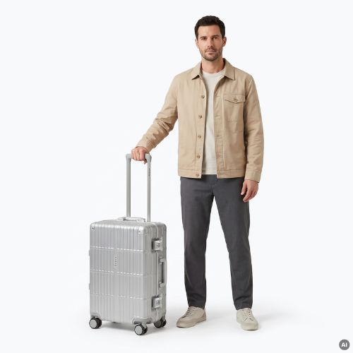Valiză de călătorie Kadva Tigre 37l Silver