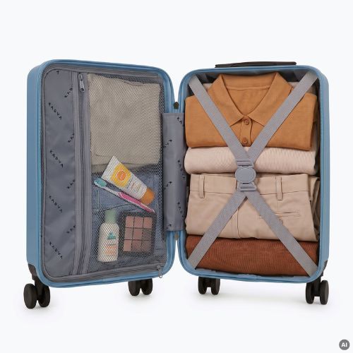 Valiză de călătorie pentru cabină Kadva Domingo Blue