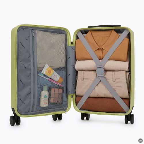 Valiză de călătorie pentru cabină Kadva Domingo Lime