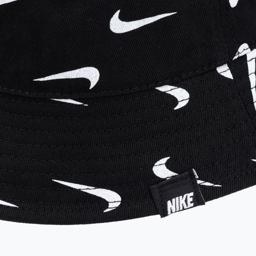Pălărie pentru copii Nike Swoosh Print Bucket black