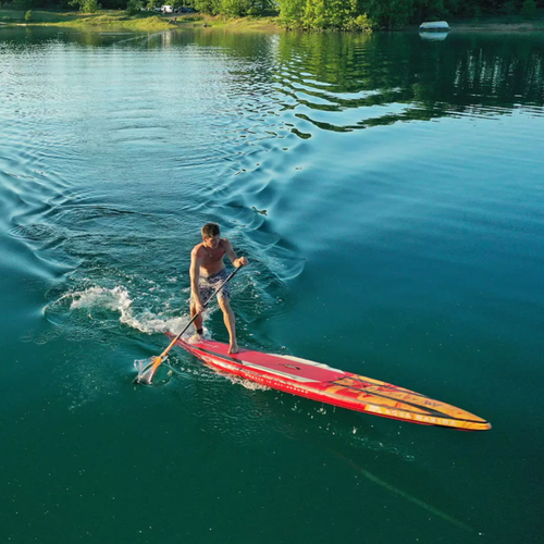 Placă SUP Aqua Marina Race Elite - Racing iSUP, 4.27m/15cm roșie BT-22RE