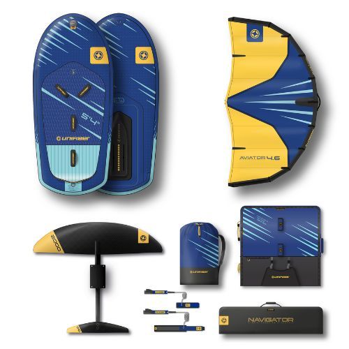 Wingfoil + hidrofoil bord Unifiber Impulse 5'4 albastru marin UF900180120