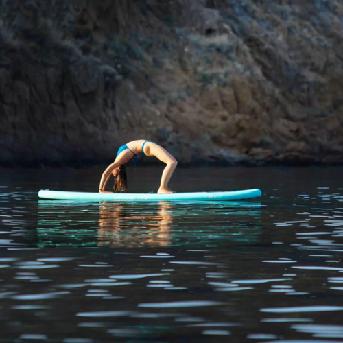 Placă SUP Aqua Marina Dhyana - Yoga iSUP, 3.36m/15cm, cu vâslă și lesă de siguranță gri BT-21DHP