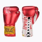 Mănuși de box  Everlast Fight Leather red