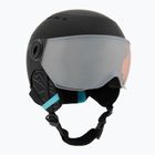 Cască de schi pentru copii  Bollé Quiz Visor Jr black/blue matte/orange gun