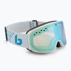 Ochelari de schi Bollé Nevada Small white metalic blue matte/azure