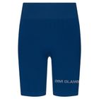 Colanți scurți de antrenament pentru femei Gym Glamour Push Up Classic Blue 317