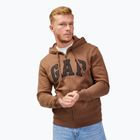 Bluză pentru bărbați GAP V-Heritage Logo FZ SNL cozy brown