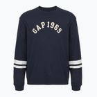 Hanorac pentru bărbați GAP Logo Piping Crewneck blue navy