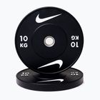 Greutate bumper Nike Strength Rubber Bumper Plates 10 kg black/white