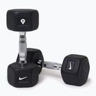 Gantere Nike Strength Hex Dumbbell 2 x 9 kg black/white