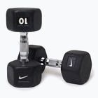 Gantere Nike Strength Hex Dumbbell 2 x 10 kg black/white