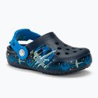 Papuci pentru copii Crocs Fun Lab Luke Skywalker Lights Clog navy