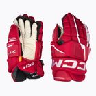 Mănuși de hochei CCM Tacks XF Pro SR red/white