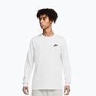 Longsleeve pentru bărbați Nike Sportswear Club white/black