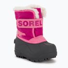 Ghete pentru copii Sorel Snow Commander tropic pink/deep blush