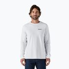 Longsleeve pentru bărbați Patagonia P-6 Logo Responsibili white