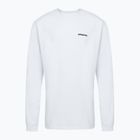 Longsleeve pentru bărbați Patagonia P-6 Logo Responsibili white