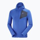 Bărbați Salomon Outline FZ Hoodie fleece sweatshirt albastru LC1787900