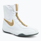 Nike Machomai alb și auriu pantofi de box 321819-170
