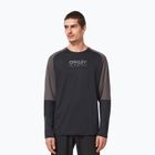 Tricou de ciclism pentru bărbați Oakley Factory Pilot Mtb LS II negru-gri FOA404497