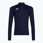 Tricou de fotbal pentru bărbați New Balance Training 1/4 Zip tricotat albastru marin NBEMT9035
