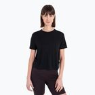 Tricou de trekking pentru femei icebreaker Merino 150 Tech Lite III SS Crop Tee black