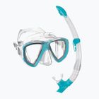 Set de snorkeling  Mares Combo Trygon aqua/white/clear
