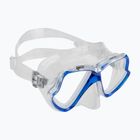 Mască de snorkeling Mares Wahoo transparent și albastru marin 411238