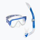 Set de snorkeling Mares Keewee Splash blue/white/clear