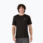 Tricou pentru bărbați Patagonia Cap Cool Merino Blend Graphic Shirt heritage header/black