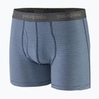 Boxeri pentru bărbați  Patagonia Essential Boxer Briefs 3" fathom stripe/new navy