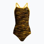 Costum de baie o piesă pentru femei TYR Fizzy Diamondfit negru și auriu DFIZ_008_28