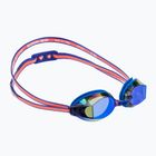 Ochelari de înot pentru femei TYR Blackops 140 Ev Racing Mirrored blue/coral