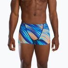 Boxeri de înot pentru bărbați TYR Durafast Elite Riptidal Square Leg teal/orange