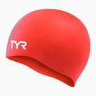 Cască de înot TYR Wrinkle Free Silicone bright red